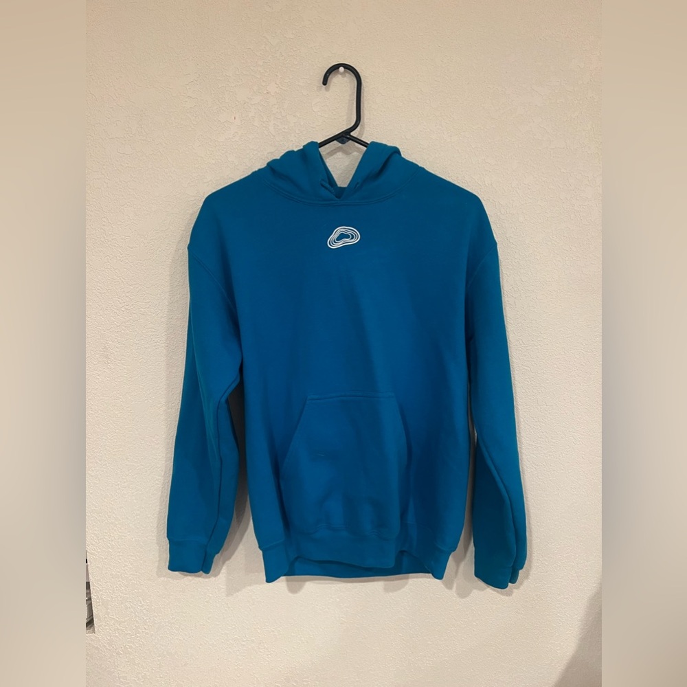 Blue hoodie